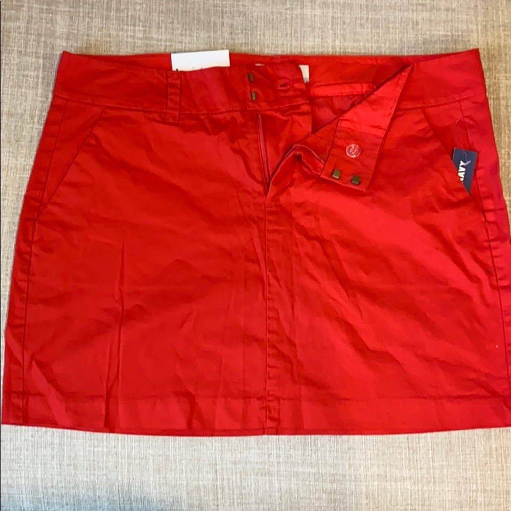 Fire red old navy skirt